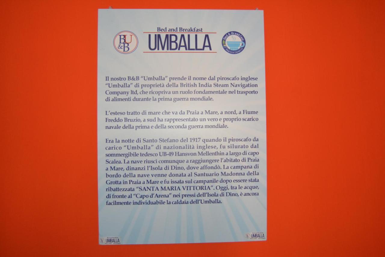 B&B Umballa Прая-а-Маре Екстер'єр фото